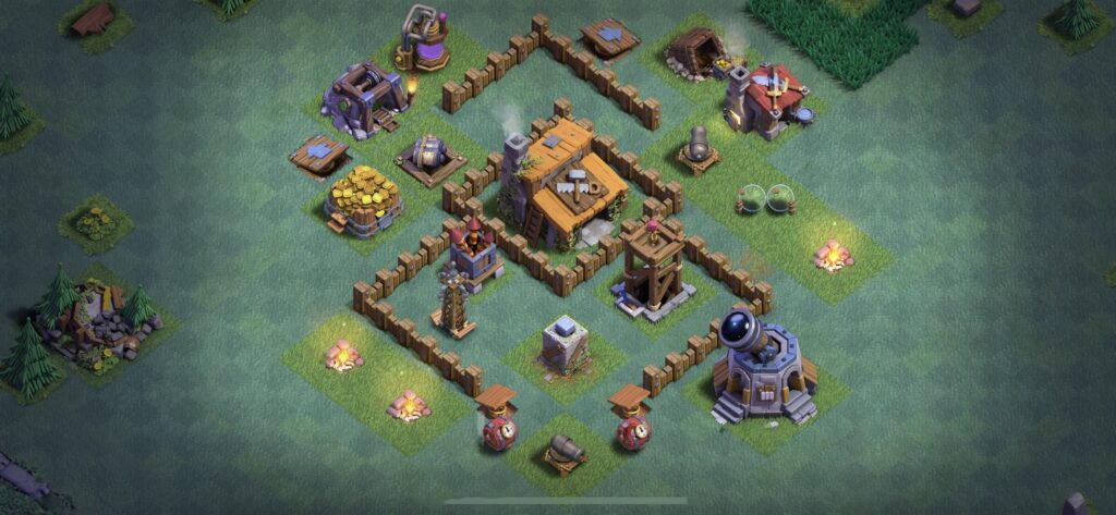 Builder Hall Level 3 Anti 2 Stars Base Clash of Clans 2025 BH3 (#3)