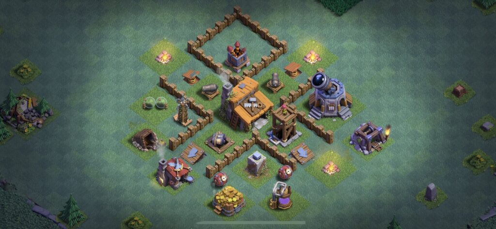 Builder Hall Level 3 Anti 2 Stars Base Clash of Clans 2025 BH3 (#4)