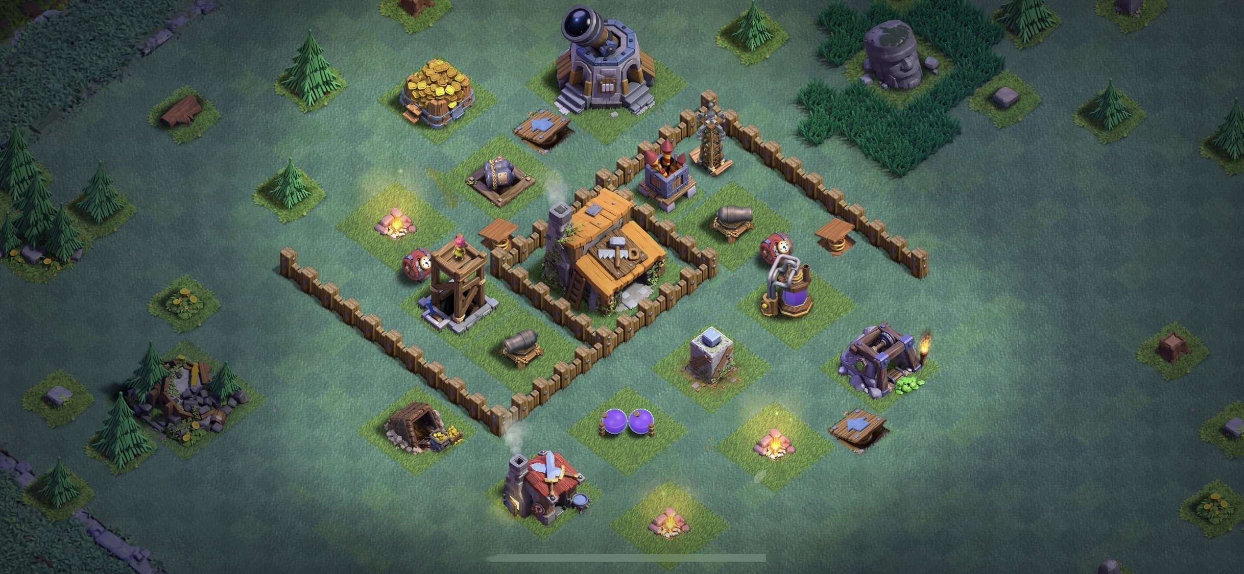 Top Builder Hall 3 Base Plan Anti 2 Stars - Clash of Clans 2025 - BH3 - (#10)