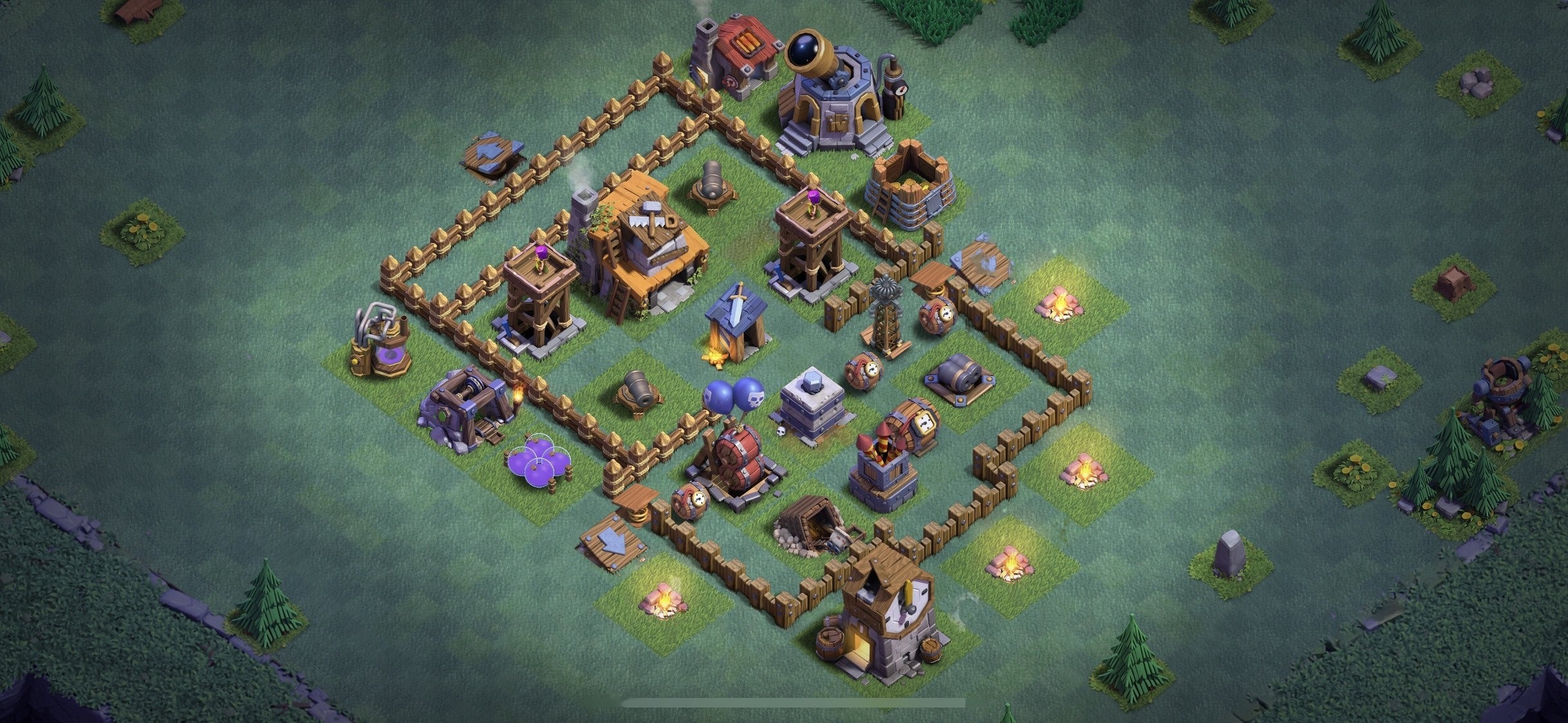 BH4 Base - Top Builder Hall 4 Base Plan Anti 2 Stars (#2) - Clash of Clans 2025