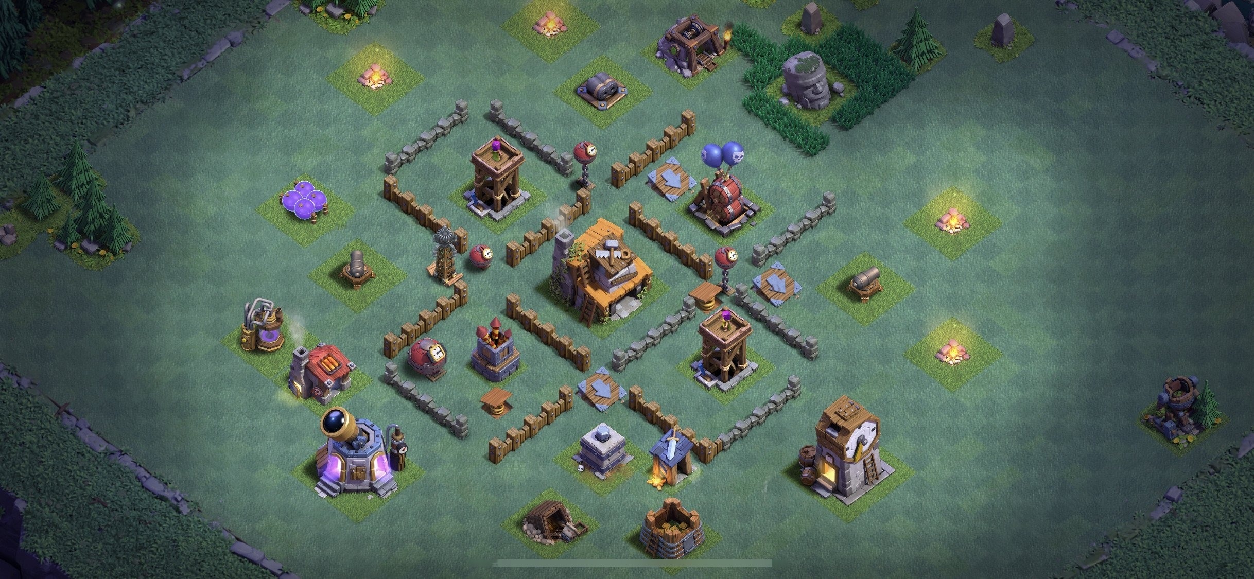 BH4 Base - Top Builder Hall 4 Base Plan Anti 2 Stars (#11) - Clash of Clans 2025