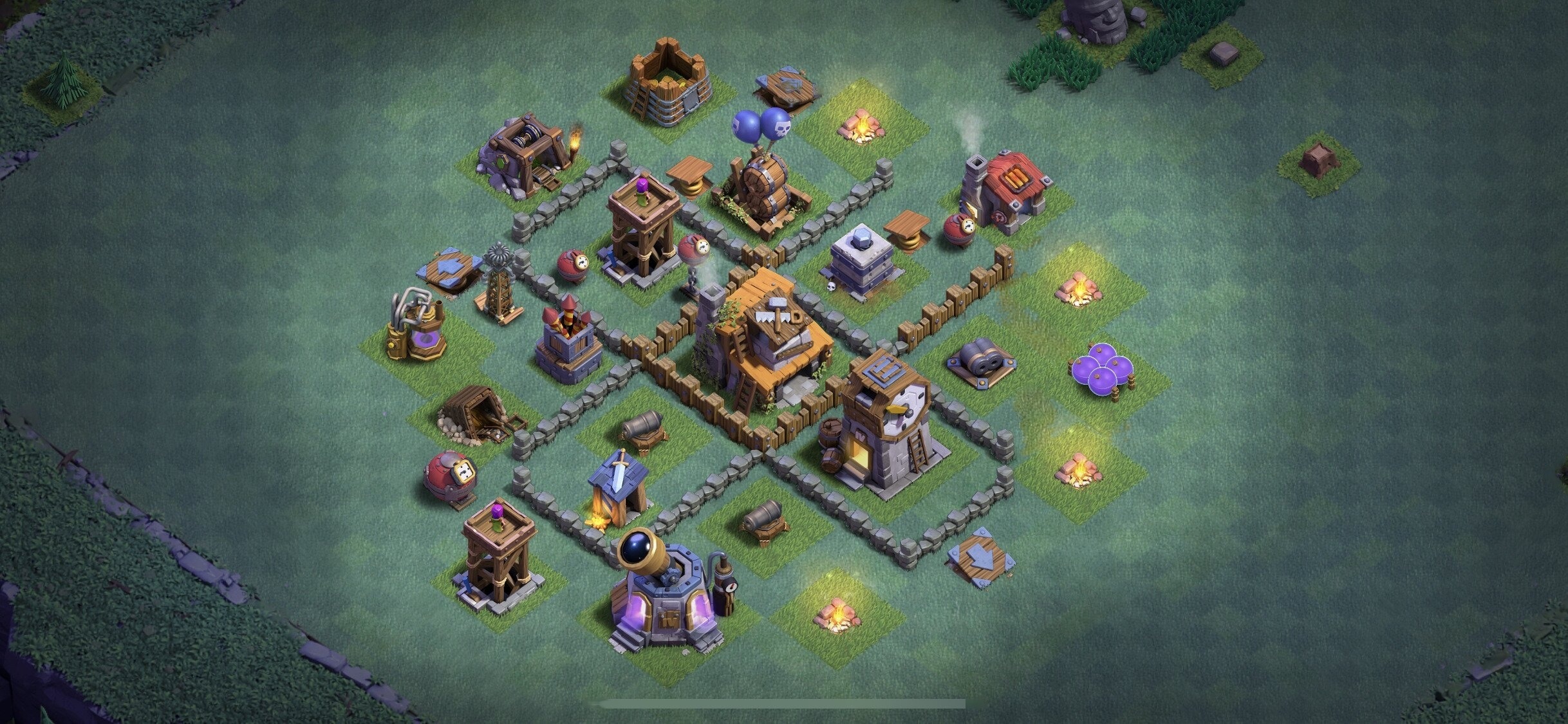 BH4 Base - Top Builder Hall 4 Base Plan Anti 2 Stars (#20) - Clash of Clans 2025