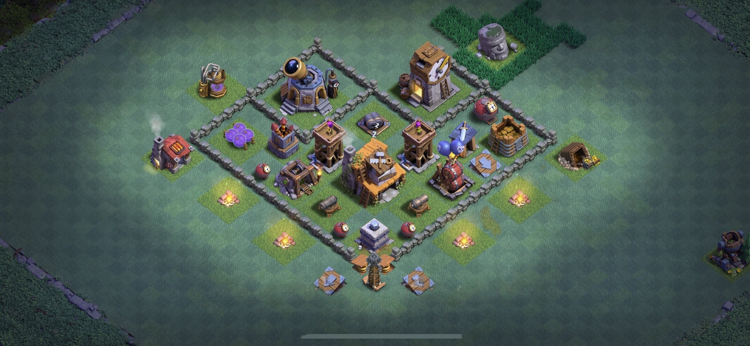 BH4 Base - Top Builder Hall 4 Base Plan Anti 2 Stars (#30) - Clash of Clans 2025