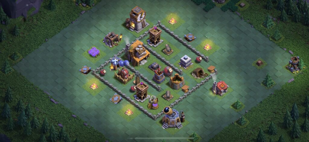 BH4 Base - Top Builder Hall 4 Base Plan Anti 2 Stars (#40) - Clash of Clans 2025