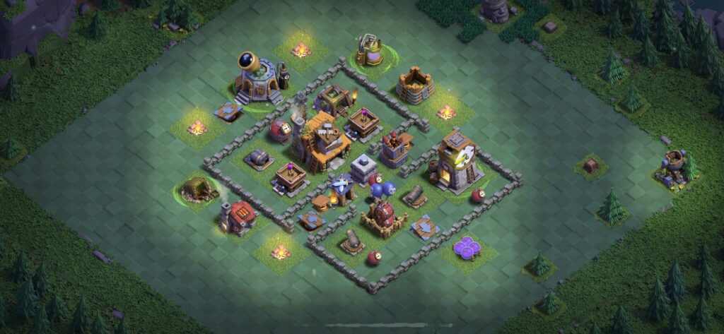 BH4 Base - Top Builder Hall 4 Base Plan Anti 2 Stars (#41) - Clash of Clans 2025