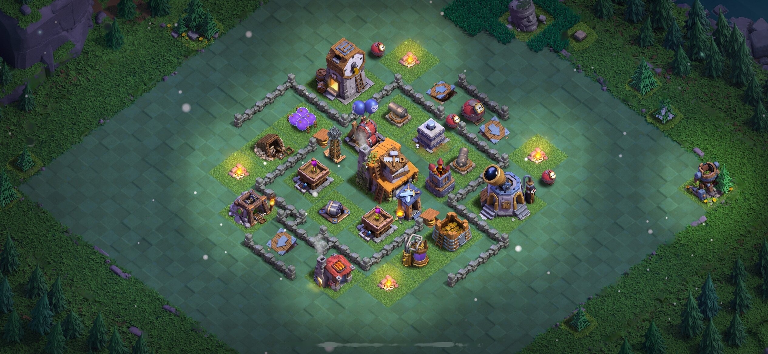 BH4 Base - Top Builder Hall 4 Base Plan Anti 2 Stars (#46) - Clash of Clans 2025