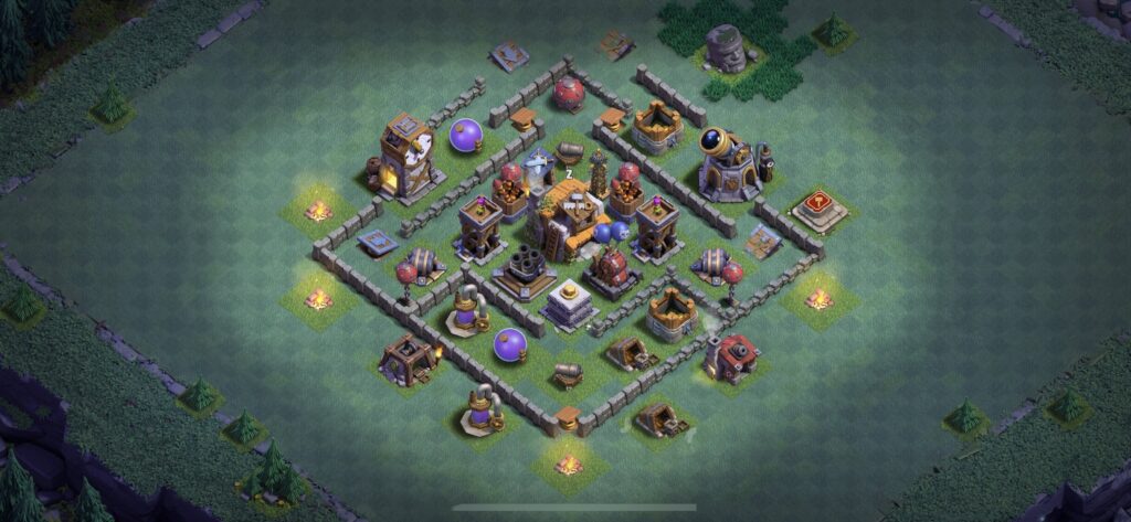 BH5 Base - Top Builder Hall 5 Base (#25) - Clash of Clans 2025
