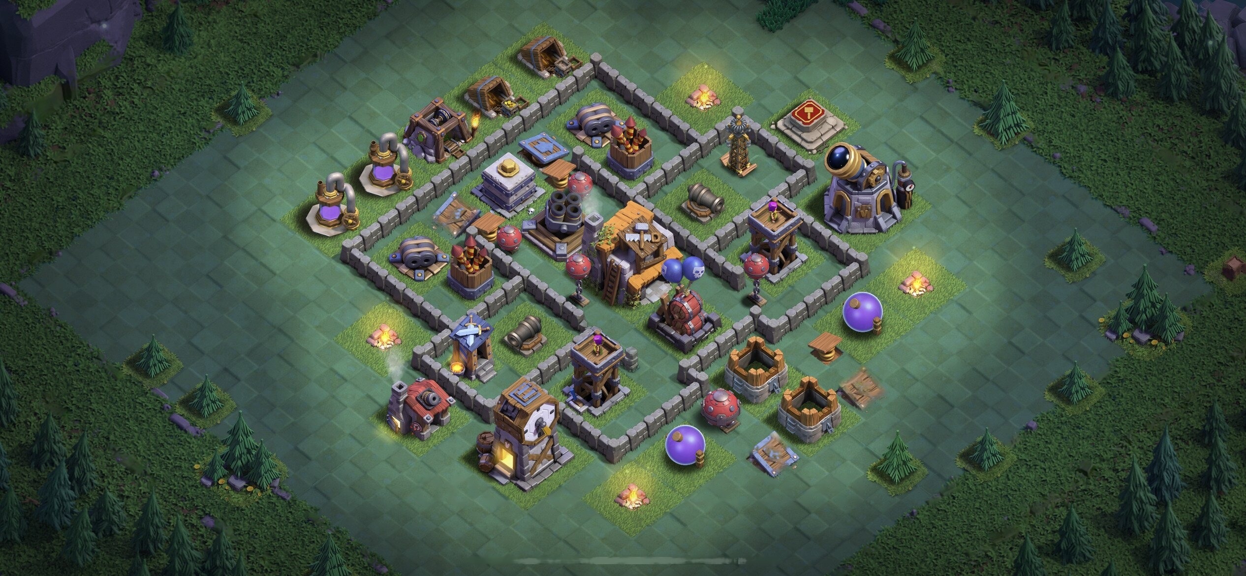 BH5 Base - Top Builder Hall 5 Base (#37) - Clash of Clans 2025