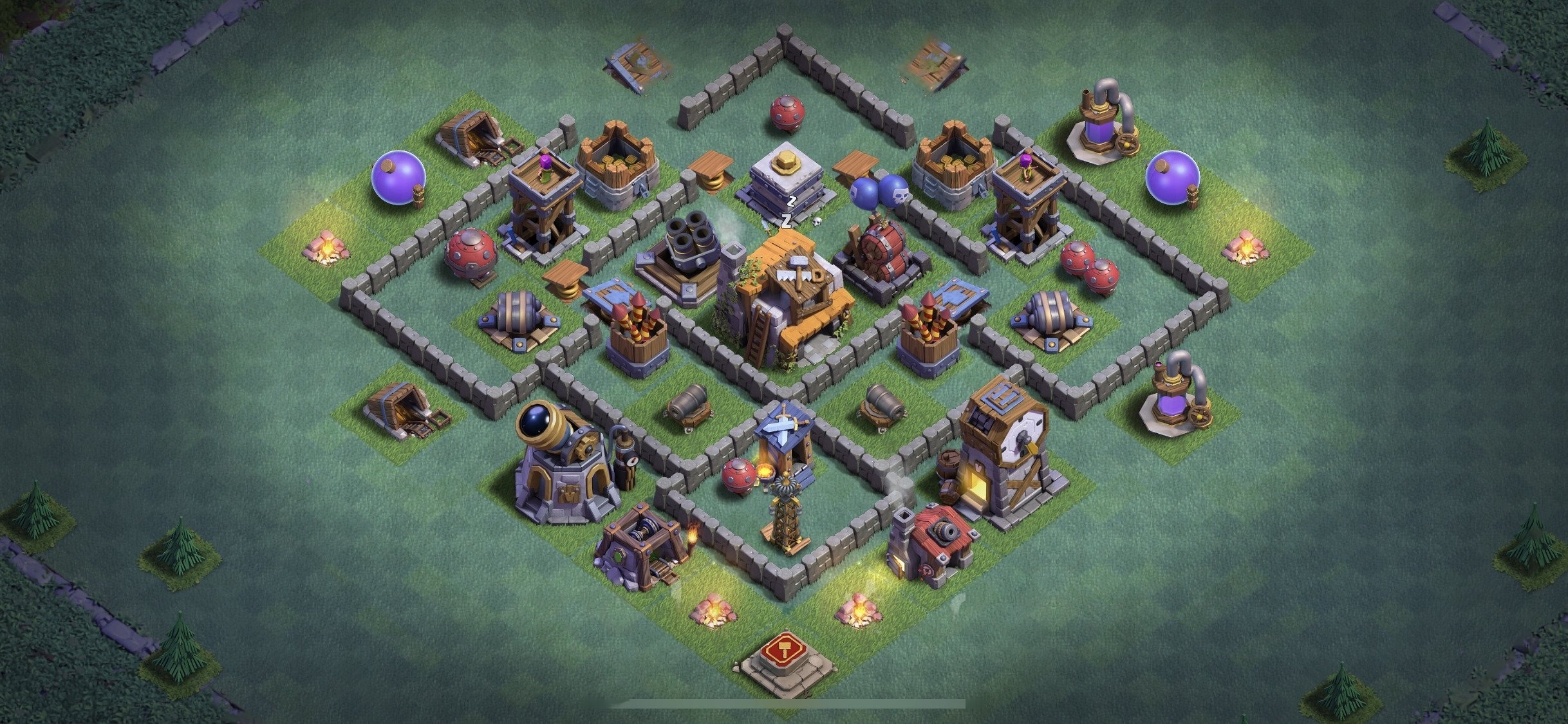 BH5 Base - Top Builder Hall 5 Base (#4) - Clash of Clans 2025