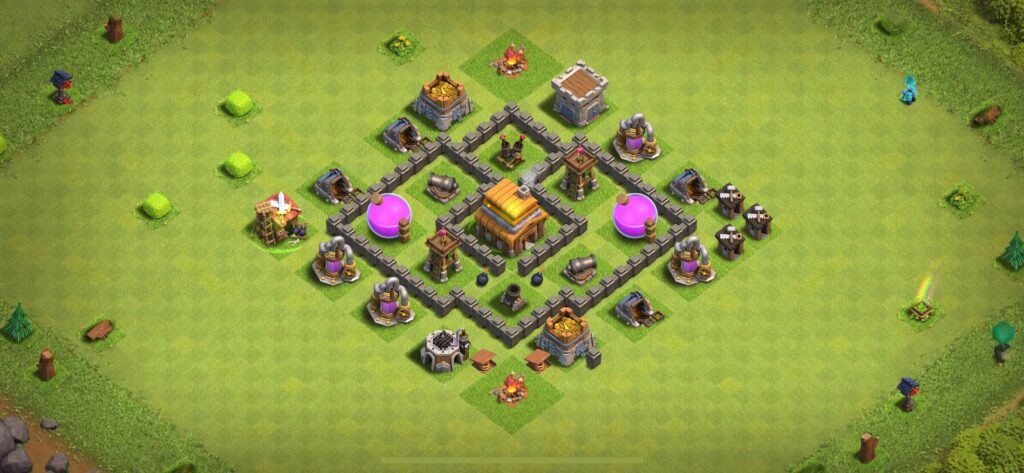 TH4 Defense Base - Top Town Hall 4 Defense Base with Link (#15) - Clash of Clans 2025​ TH4 Base
