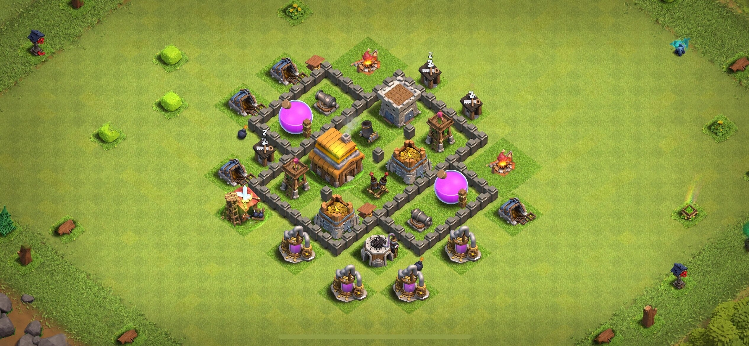 TH4 Defense Base - Top Town Hall 4 Defense Base with Link (#16) - Clash of Clans 2025​ TH4 Base