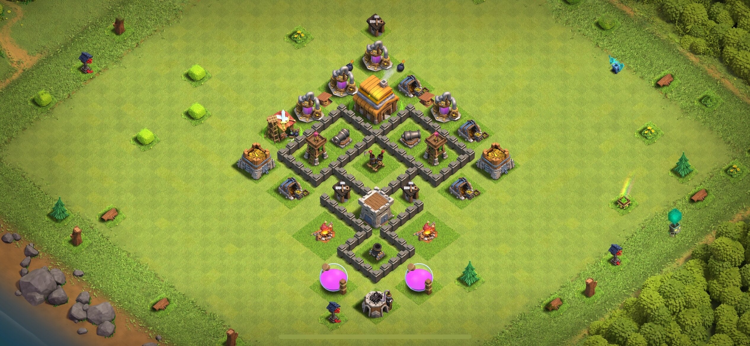 TH4 Defense Base - Top Town Hall 4 Defense Base with Link (#20) - Clash of Clans 2025​ TH4 Base