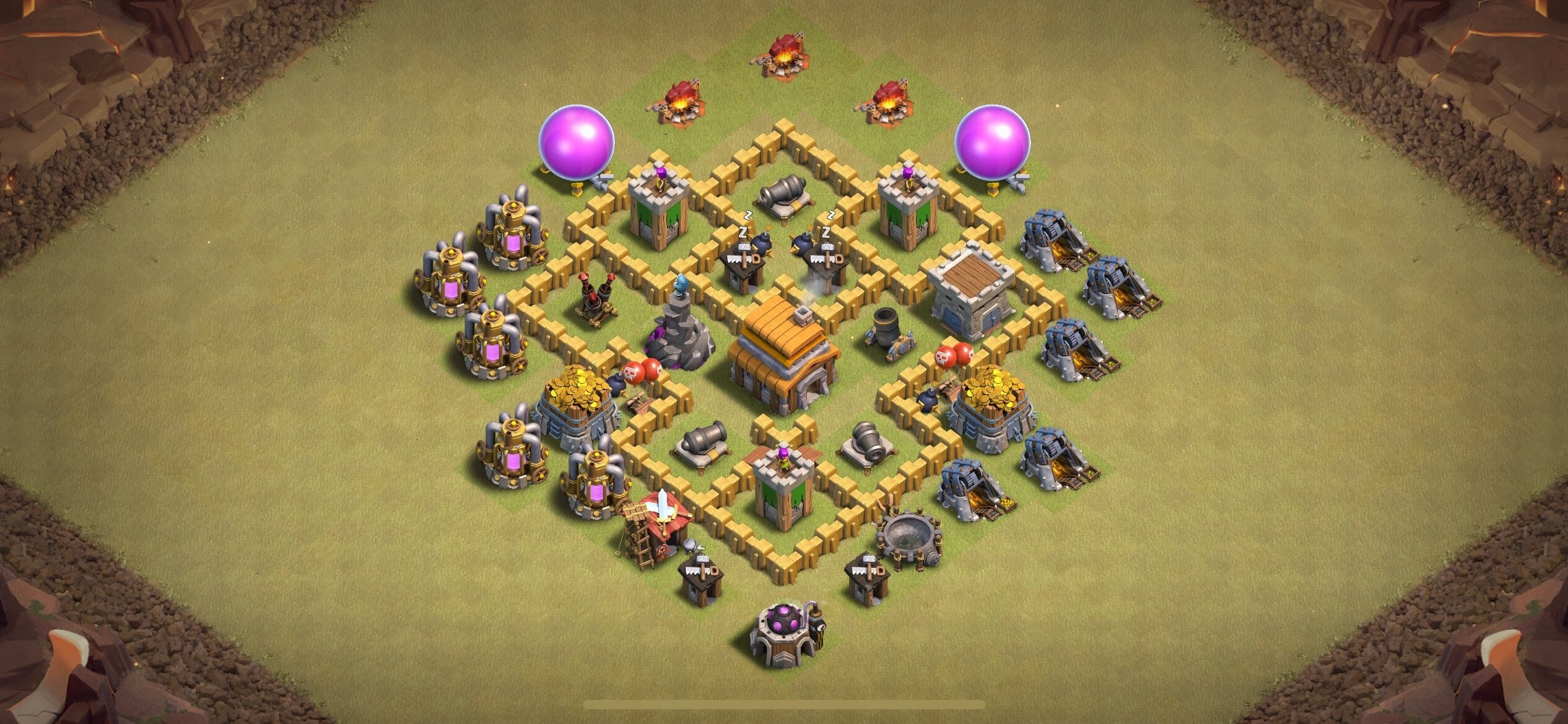 TH5 War Base - Top Town Hall 5 War Base with Link (#10) - Clash of Clans 2025​ TH5 Base