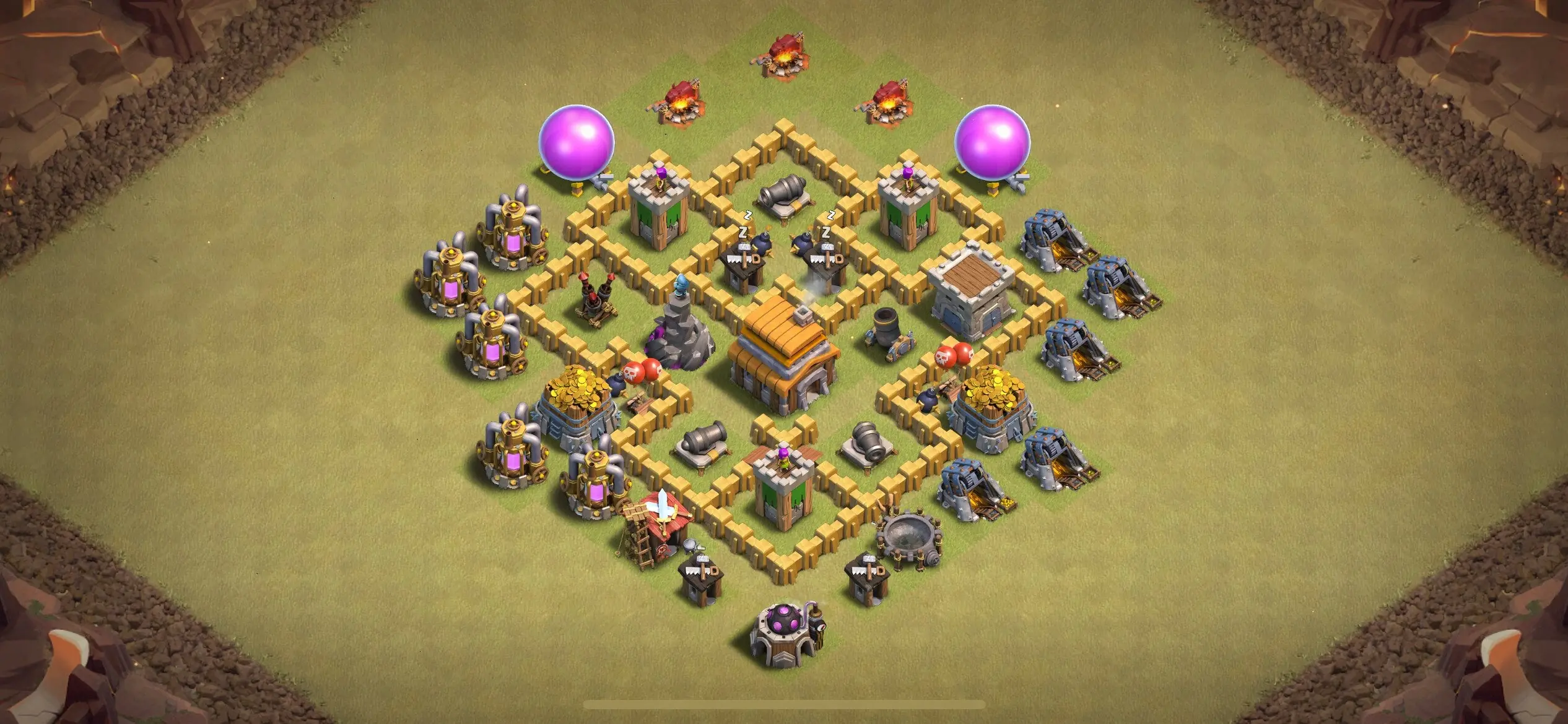 TH5 War Base - Top Town Hall 5 War Base with Link (#10) - Clash of Clans 2025​ TH5 Base