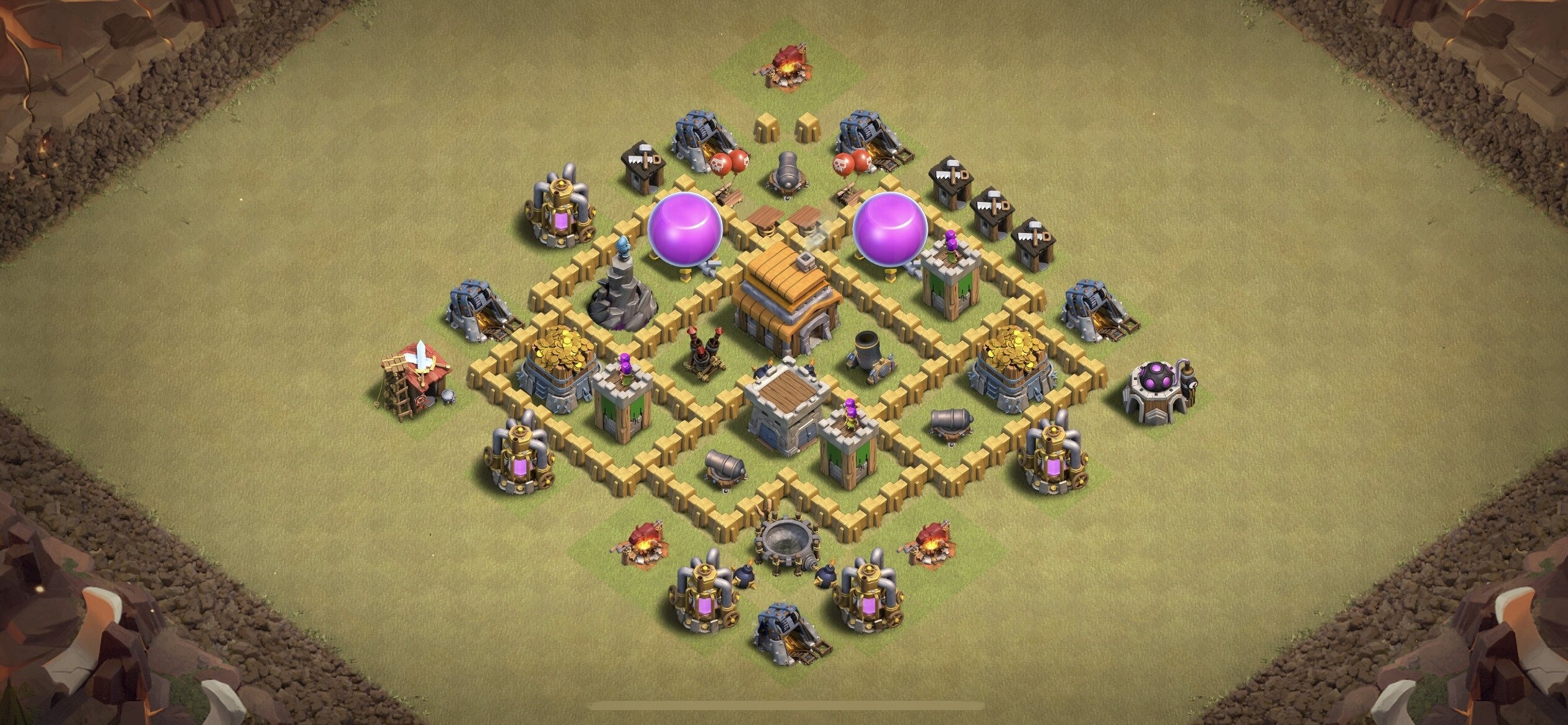 TH5 War Base - Top Town Hall 5 War Base with Link (#2) - Clash of Clans 2025​ TH5 Base