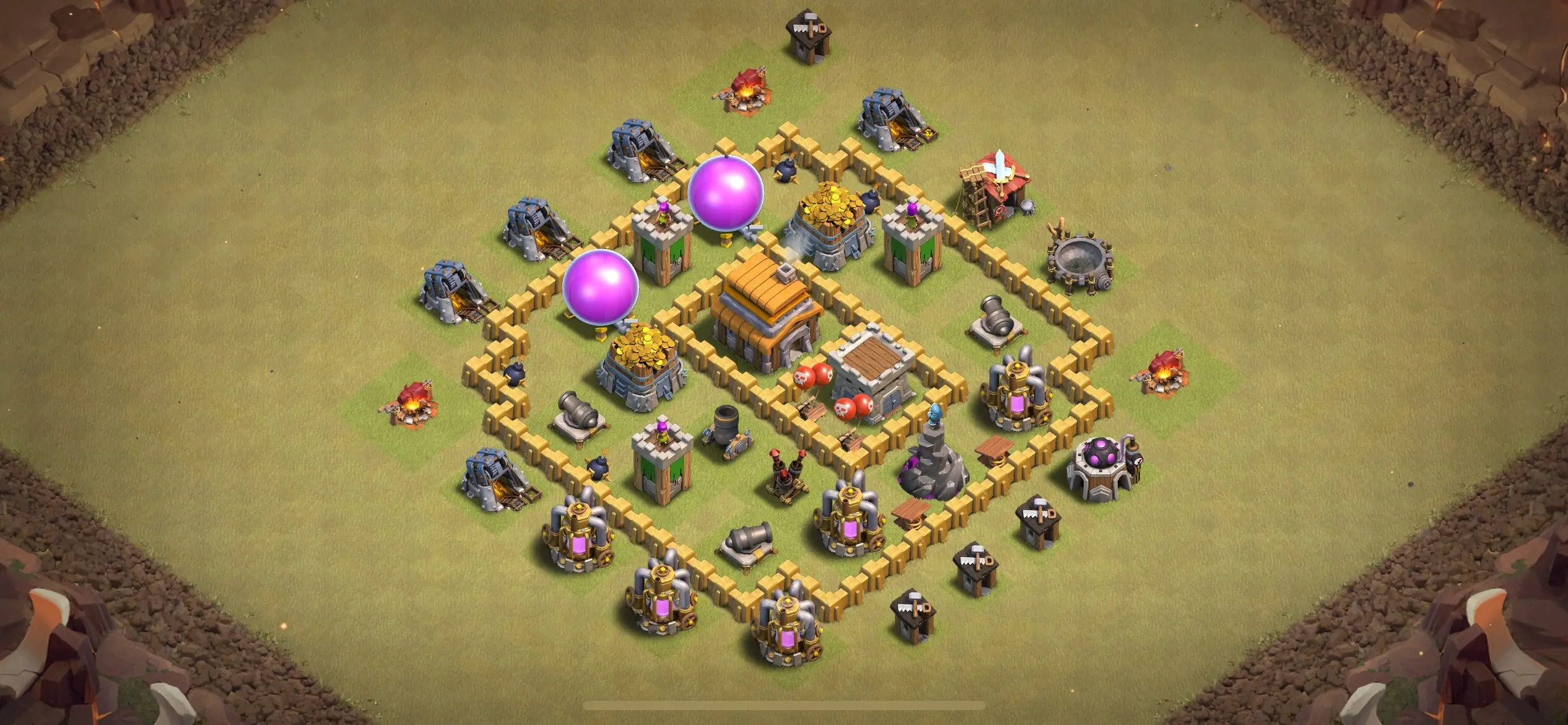 TH5 War Base - Top Town Hall 5 War Base with Link (#22) - Clash of Clans 2025​ TH5 Base