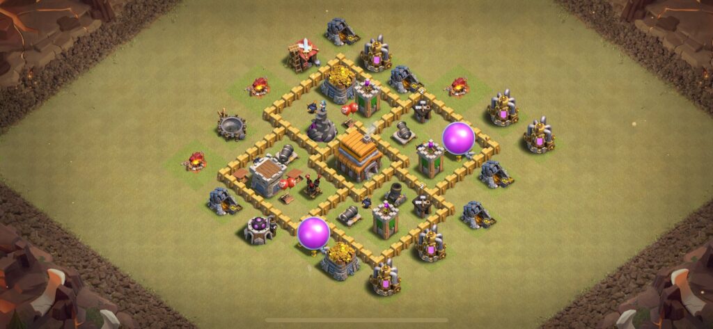 TH5 War Base - Top Town Hall 5 War Base with Link (#4) - Clash of Clans 2025​ TH5 Base