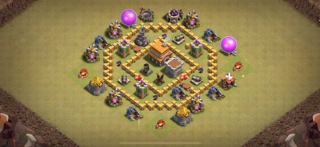 TH5 War Base - Top Town Hall 5 War Base with Link (#6) - Clash of Clans 2025​ TH5 Base