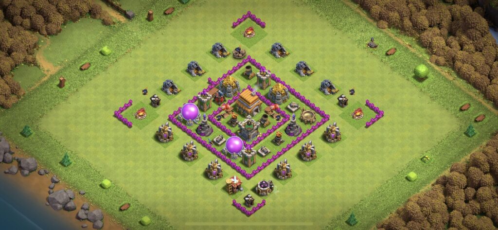 TH6 Defense Base - Top Town Hall 6 Defense Base with Link (#10) - Clash of Clans 2025​ TH6 Base