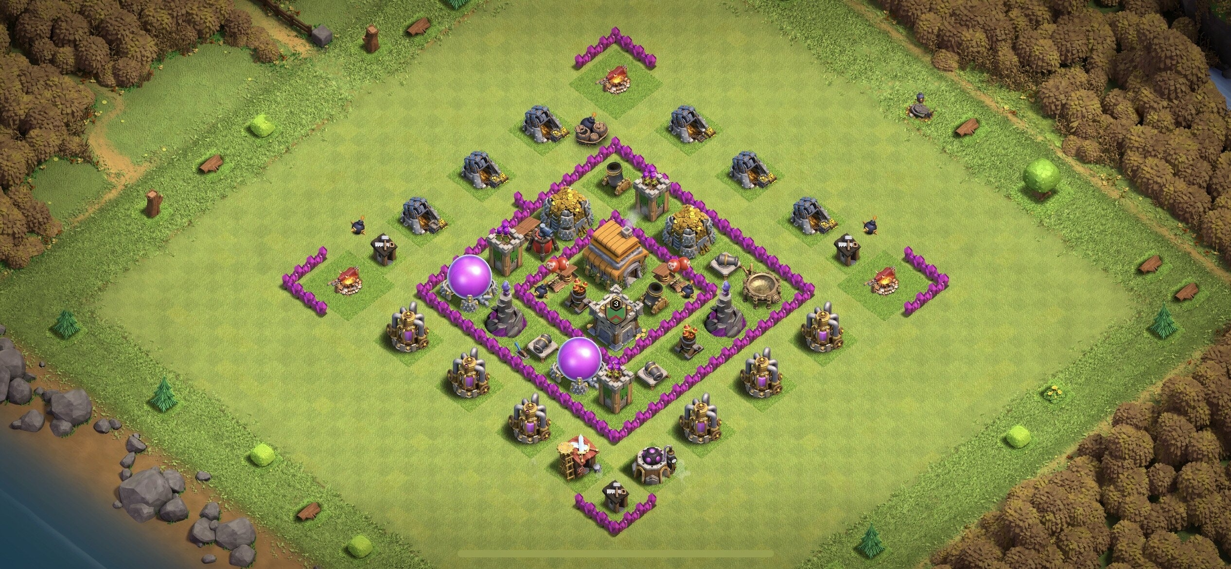 TH6 Defense Base - Top Town Hall 6 Defense Base with Link (#10) - Clash of Clans 2025​ TH6 Base