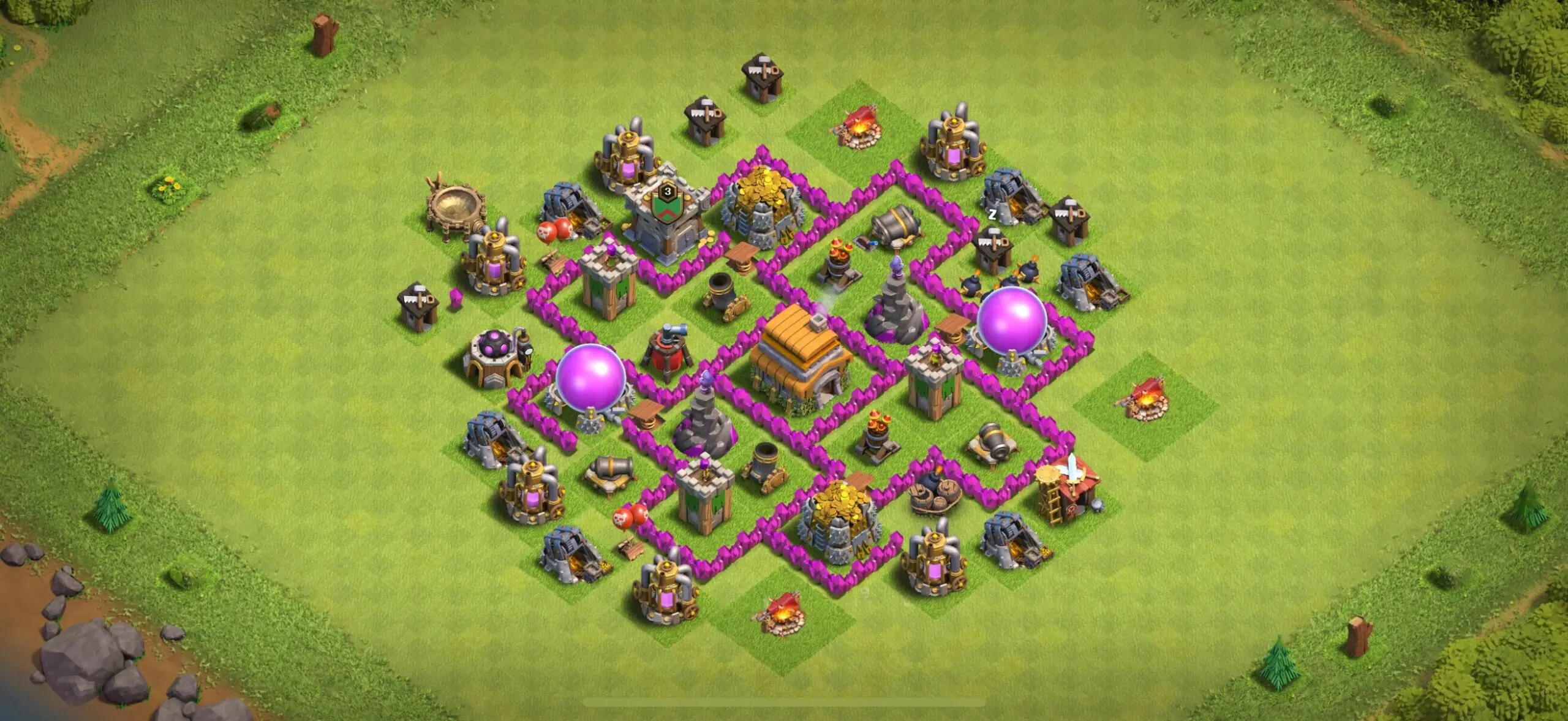 TH6 Defense Base - Top Town Hall 6 Defense Base with Link (#11) - Clash of Clans 2025​ TH6 Base