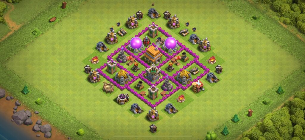 TH6 Defense Base - Top Town Hall 6 Defense Base with Link (#12) - Clash of Clans 2025​ TH6 Base