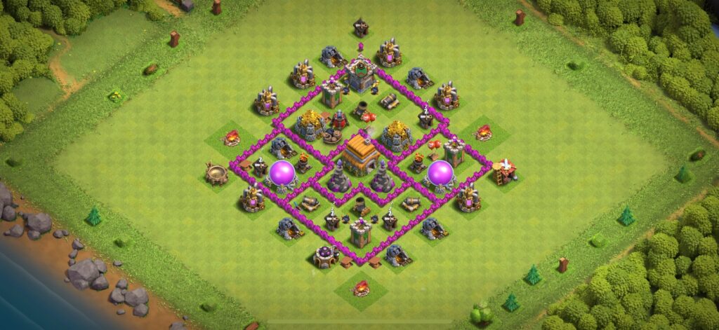 TH6 Defense Base - Top Town Hall 6 Defense Base with Link (#14) - Clash of Clans 2025​ TH6 Base