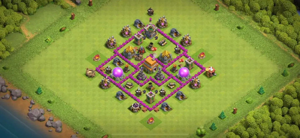 TH6 Defense Base - Top Town Hall 6 Defense Base with Link (#14) - Clash of Clans 2025​ TH6 Base