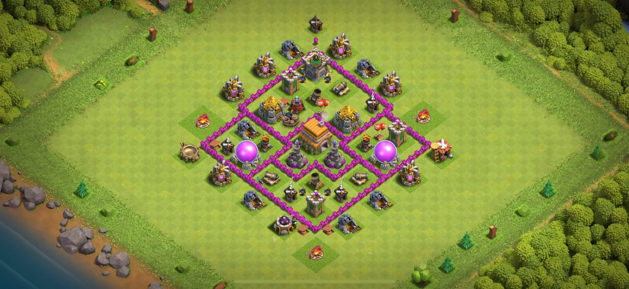 TH6 Defense Base - Top Town Hall 6 Defense Base with Link (#14) - Clash of Clans 2025​ TH6 Base