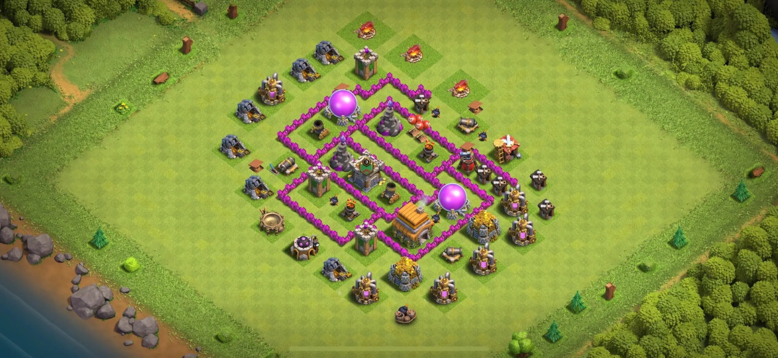 TH6 Defense Base - Top Town Hall 6 Defense Base with Link (#16) - Clash of Clans 2025​ TH6 Base