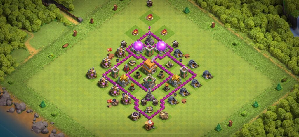 TH6 Defense Base - Top Town Hall 6 Defense Base with Link (#18) - Clash of Clans 2025​ TH6 Base