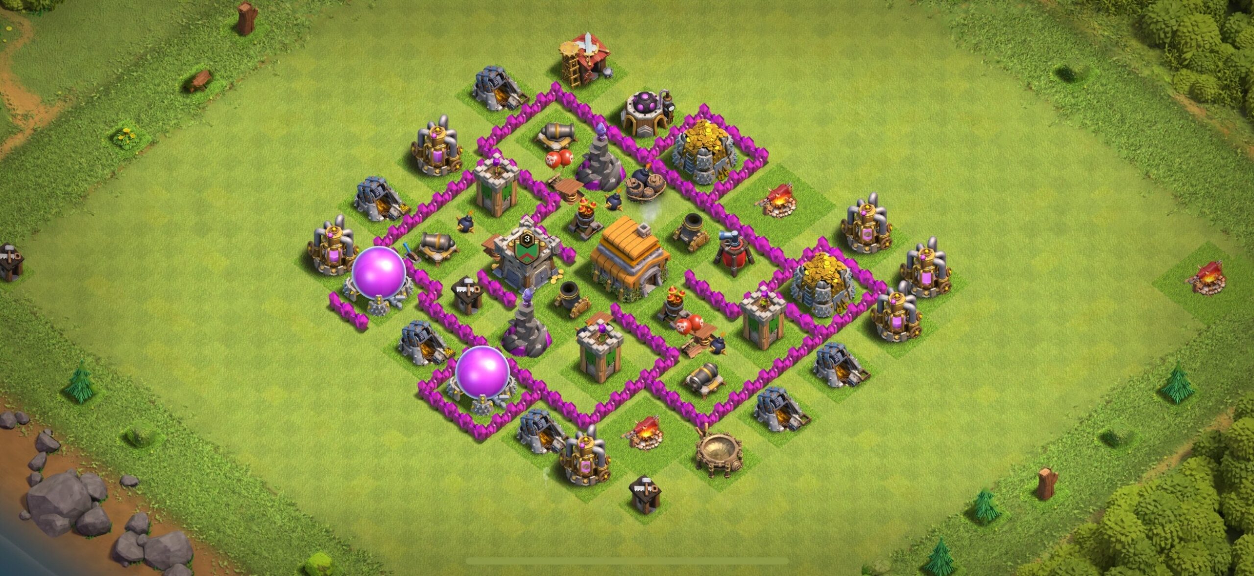 TH6 Defense Base - Top Town Hall 6 Defense Base with Link (#19) - Clash of Clans 2025​ TH6 Base