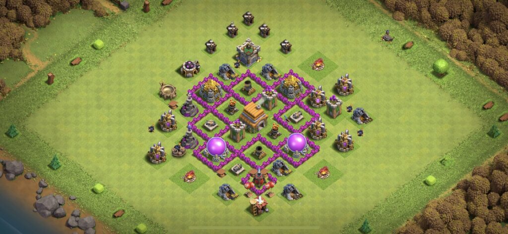 TH6 Defense Base - Top Town Hall 6 Defense Base with Link (#2) - Clash of Clans 2025​ TH6 Base
