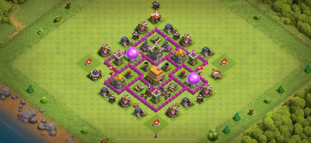 TH6 Defense Base - Top Town Hall 6 Defense Base with Link (#20) - Clash of Clans 2025​ TH6 Base