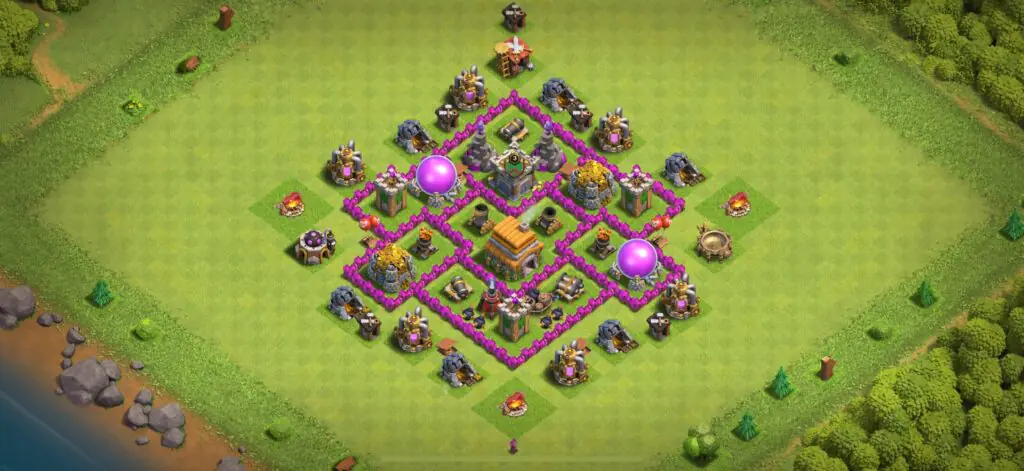 TH6 Defense Base - Top Town Hall 6 Defense Base with Link (#20) - Clash of Clans 2025​ TH6 Base