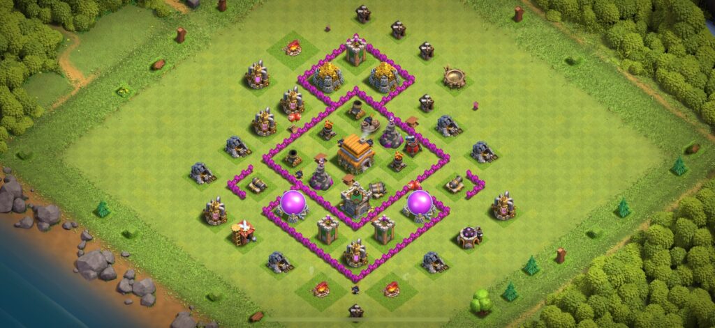 TH6 Defense Base - Top Town Hall 6 Defense Base with Link (#21) - Clash of Clans 2025​ TH6 Base
