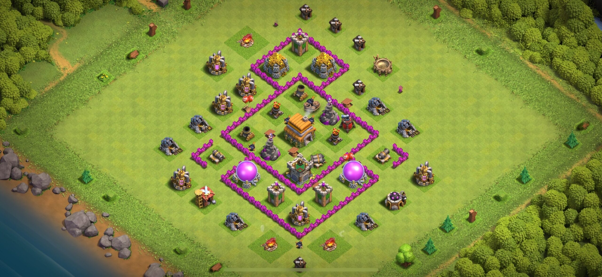 TH6 Defense Base - Top Town Hall 6 Defense Base with Link (#21) - Clash of Clans 2025​ TH6 Base