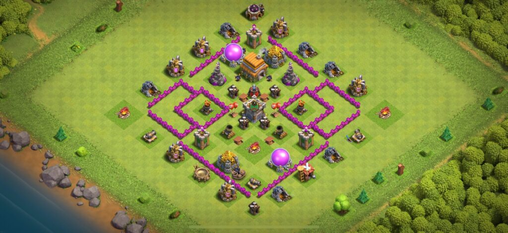 TH6 Defense Base - Top Town Hall 6 Defense Base with Link (#22) - Clash of Clans 2025​ TH6 Base