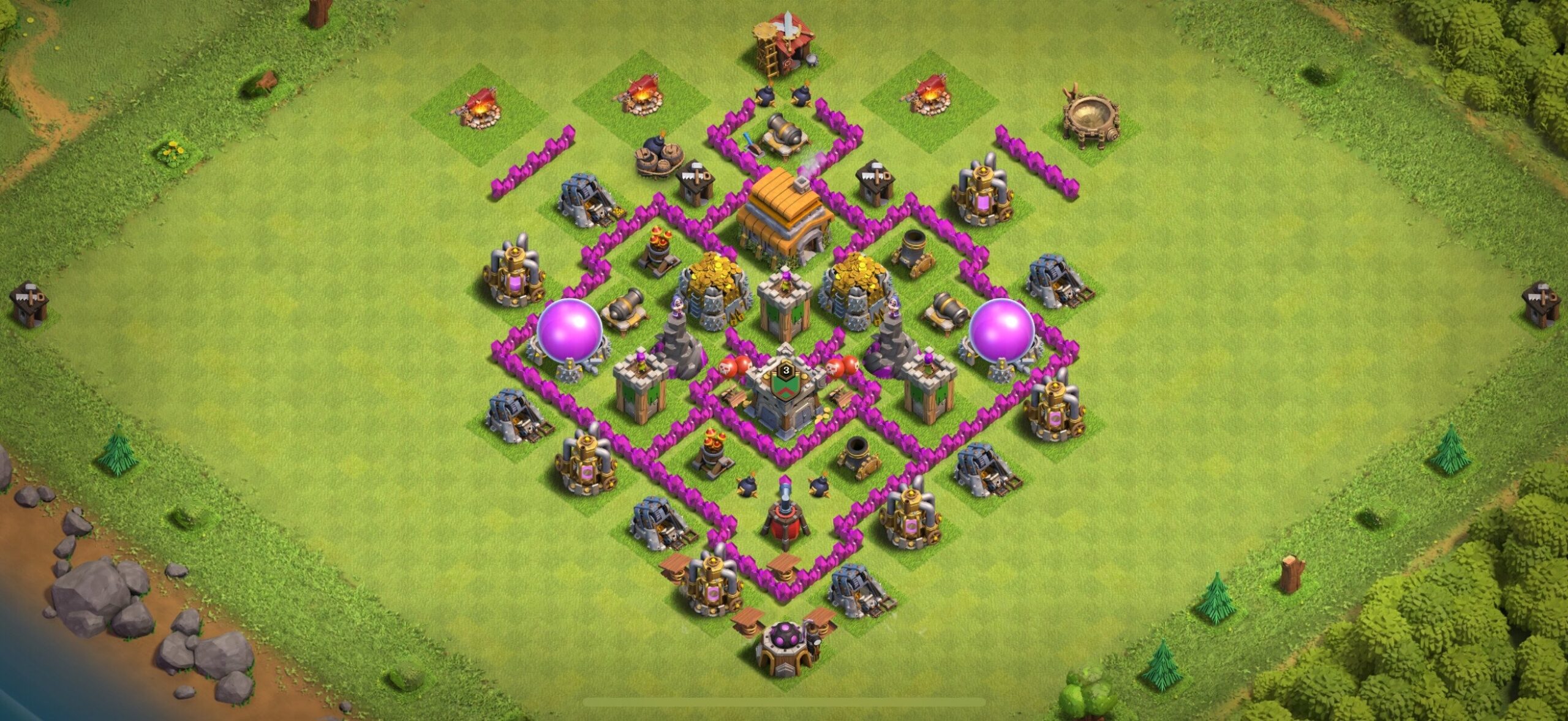 TH6 Defense Base - Top Town Hall 6 Defense Base with Link (#23) - Clash of Clans 2025​ TH6 Base