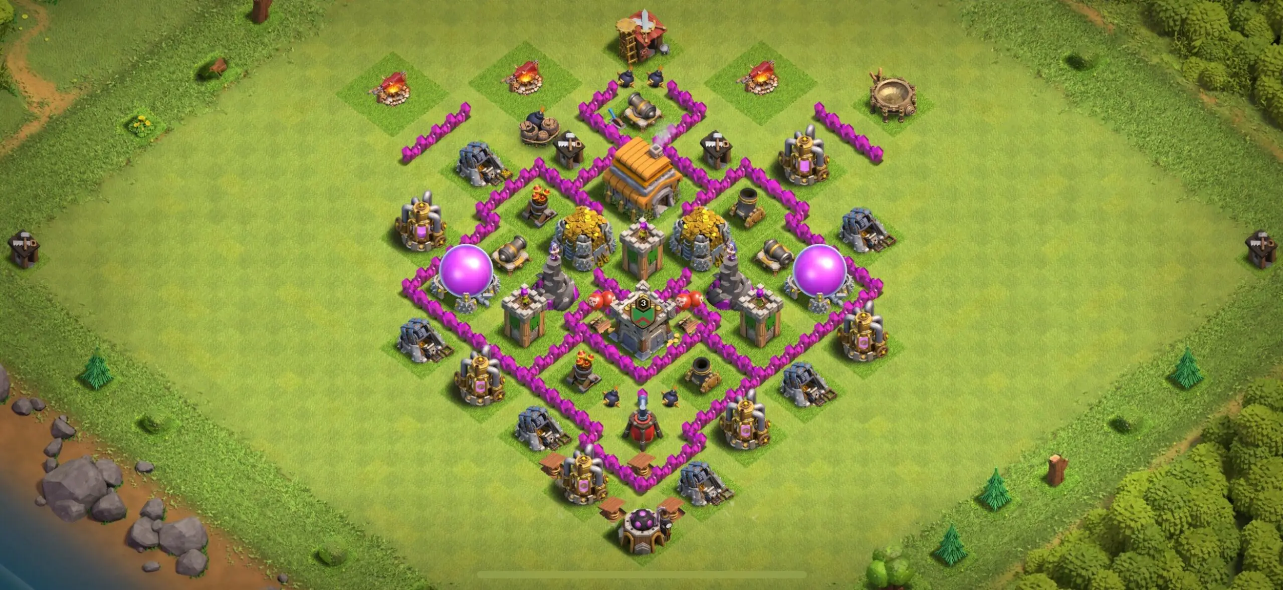 TH6 Defense Base - Top Town Hall 6 Defense Base with Link (#23) - Clash of Clans 2025​ TH6 Base