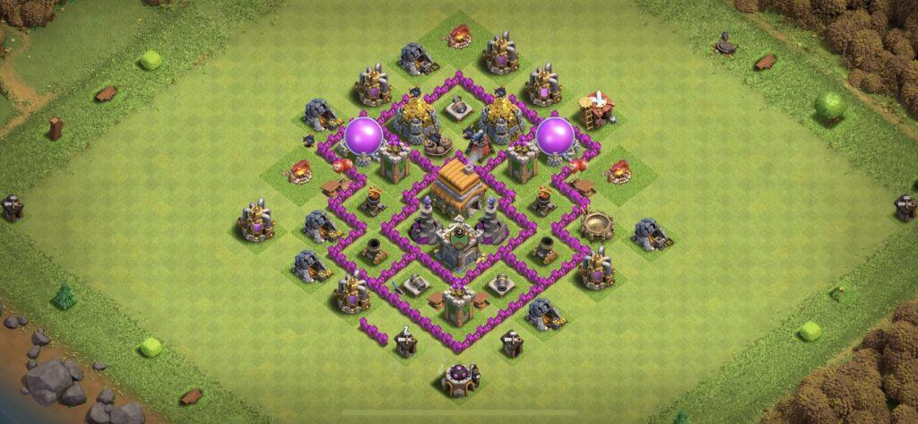 TH6 Defense Base - Top Town Hall 6 Defense Base with Link (#3) - Clash of Clans 2025​ TH6 Base