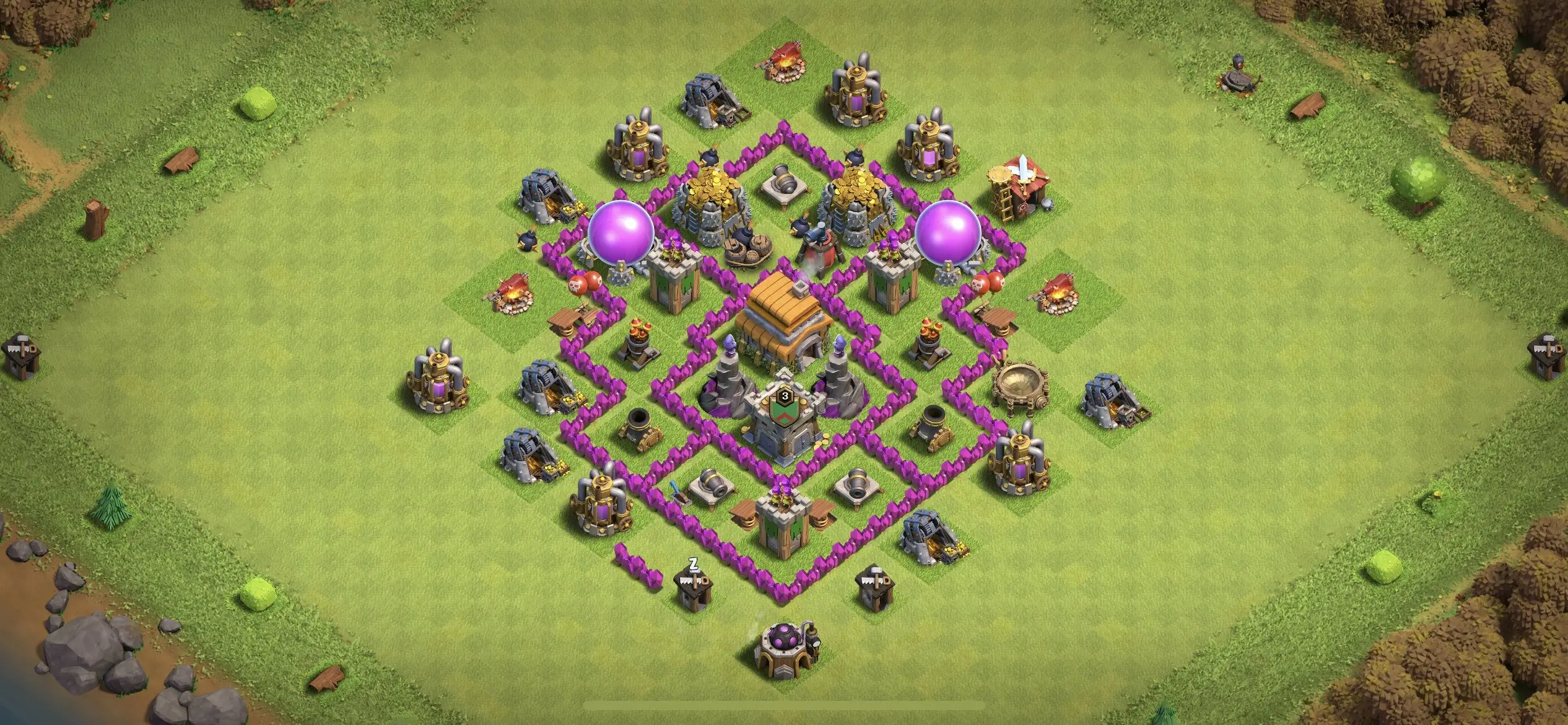 TH6 Defense Base - Top Town Hall 6 Defense Base with Link (#3) - Clash of Clans 2025​ TH6 Base