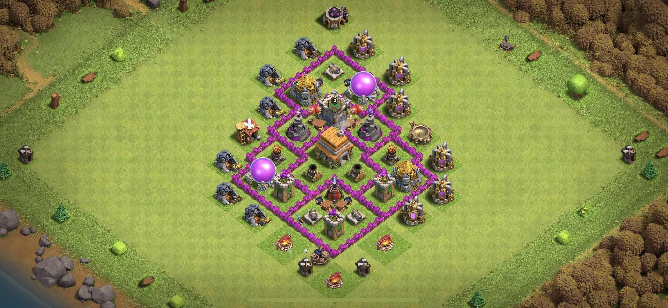TH6 Defense Base - Top Town Hall 6 Defense Base with Link (#4) - Clash of Clans 2025​ TH6 Base
