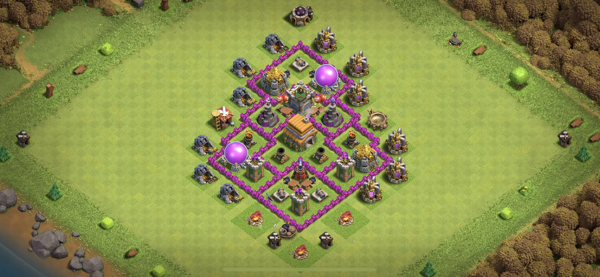 TH6 Defense Base - Top Town Hall 6 Defense Base with Link (#4) - Clash of Clans 2025​ TH6 Base
