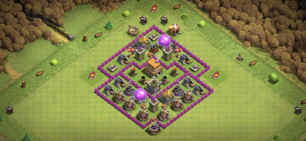 TH6 Defense Base - Top Town Hall 6 Defense Base with Link (#7) - Clash of Clans 2025​ TH6 Base