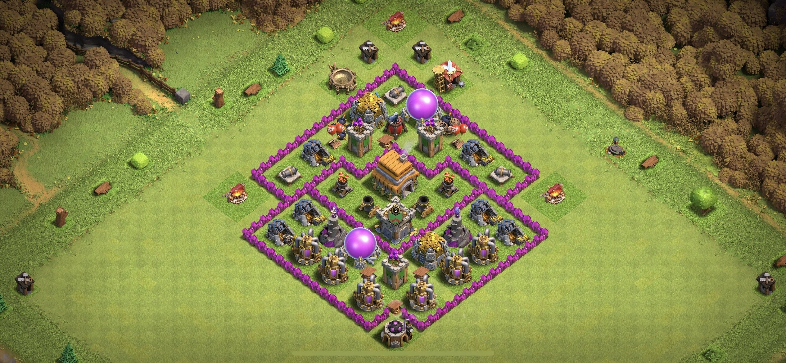 TH6 Defense Base - Top Town Hall 6 Defense Base with Link (#7) - Clash of Clans 2025​ TH6 Base