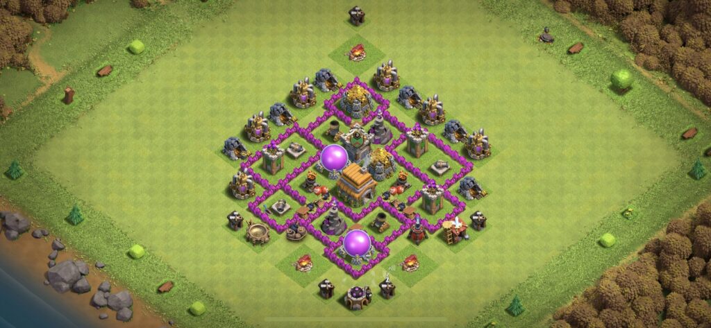 TH6 Defense Base - Top Town Hall 6 Defense Base with Link (#8) - Clash of Clans 2025​ TH6 Base