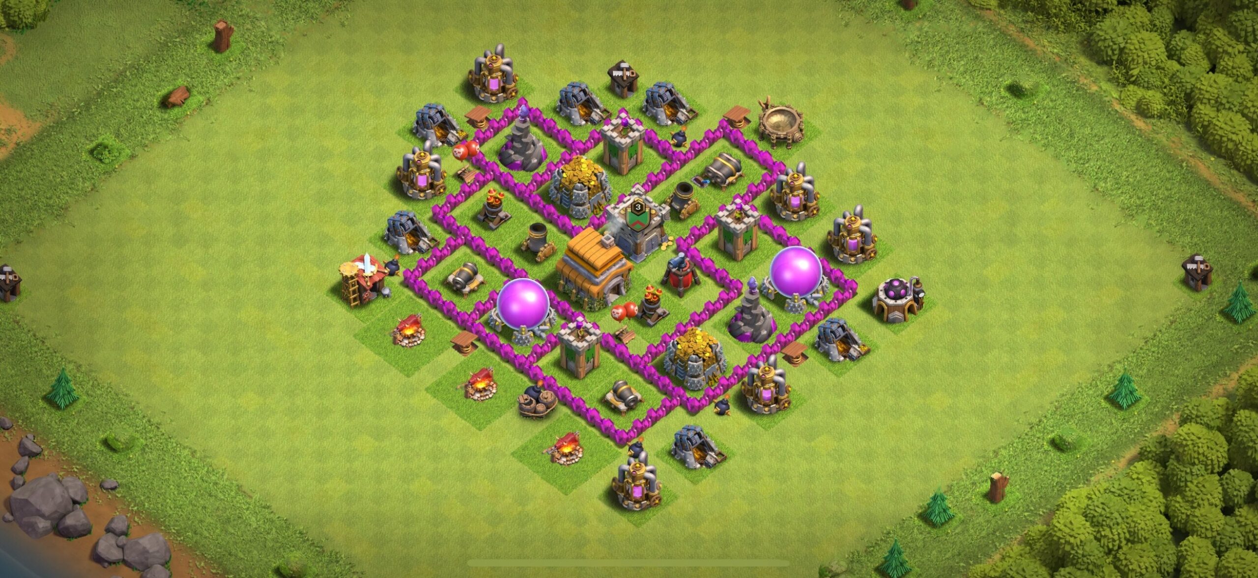 TH6 Farming Base - Top Town Hall 6 Farming Base with Link (#11) - Clash of Clans 2025​ TH6 Base