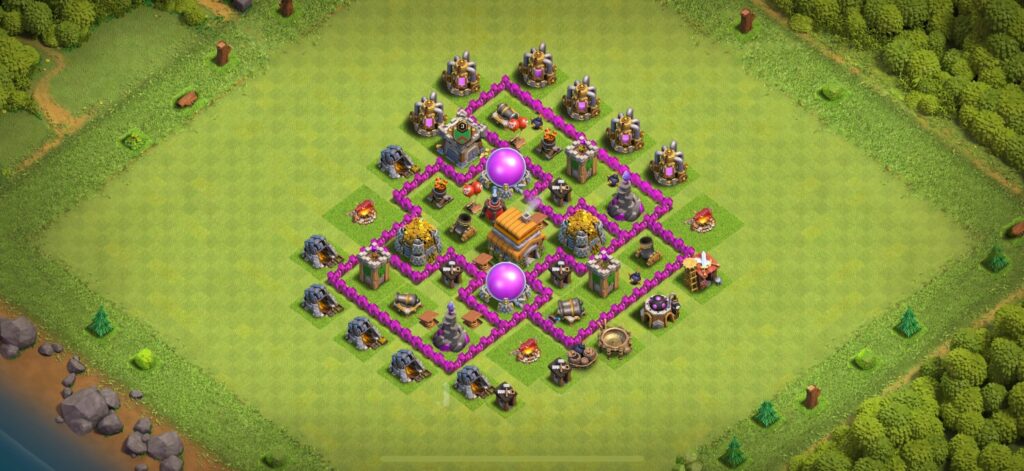 TH6 Farming Base - Top Town Hall 6 Farming Base with Link (#12) - Clash of Clans 2025​ TH6 Base