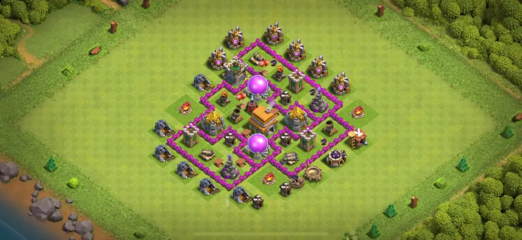 TH6 Farming Base - Top Town Hall 6 Farming Base with Link (#12) - Clash of Clans 2025​ TH6 Base